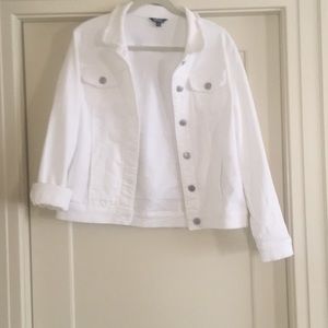 White jean jacket
